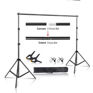 Support de fond de scène photo DB SH 2000x3000MM en alliage d'aluminium avec extension de barre transversale pour studio vidéo - Product Image 1