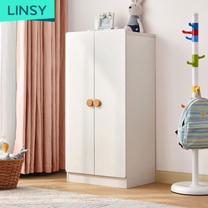 <span class=keywords><strong>Armadio</strong></span> Moderno <span class=keywords><strong>Bianco</strong></span> a Due Ante per Bambini con Ante in MDF, Mobili per Camera <span class=keywords><strong>da</strong></span> Letto, Contenitore LS236E2-A - Product Image 1