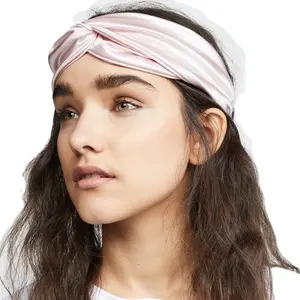 Hot Sale 22mm 6A Grade Real Silk Headband with fine Elastic for Women OEKO-TEX Certified