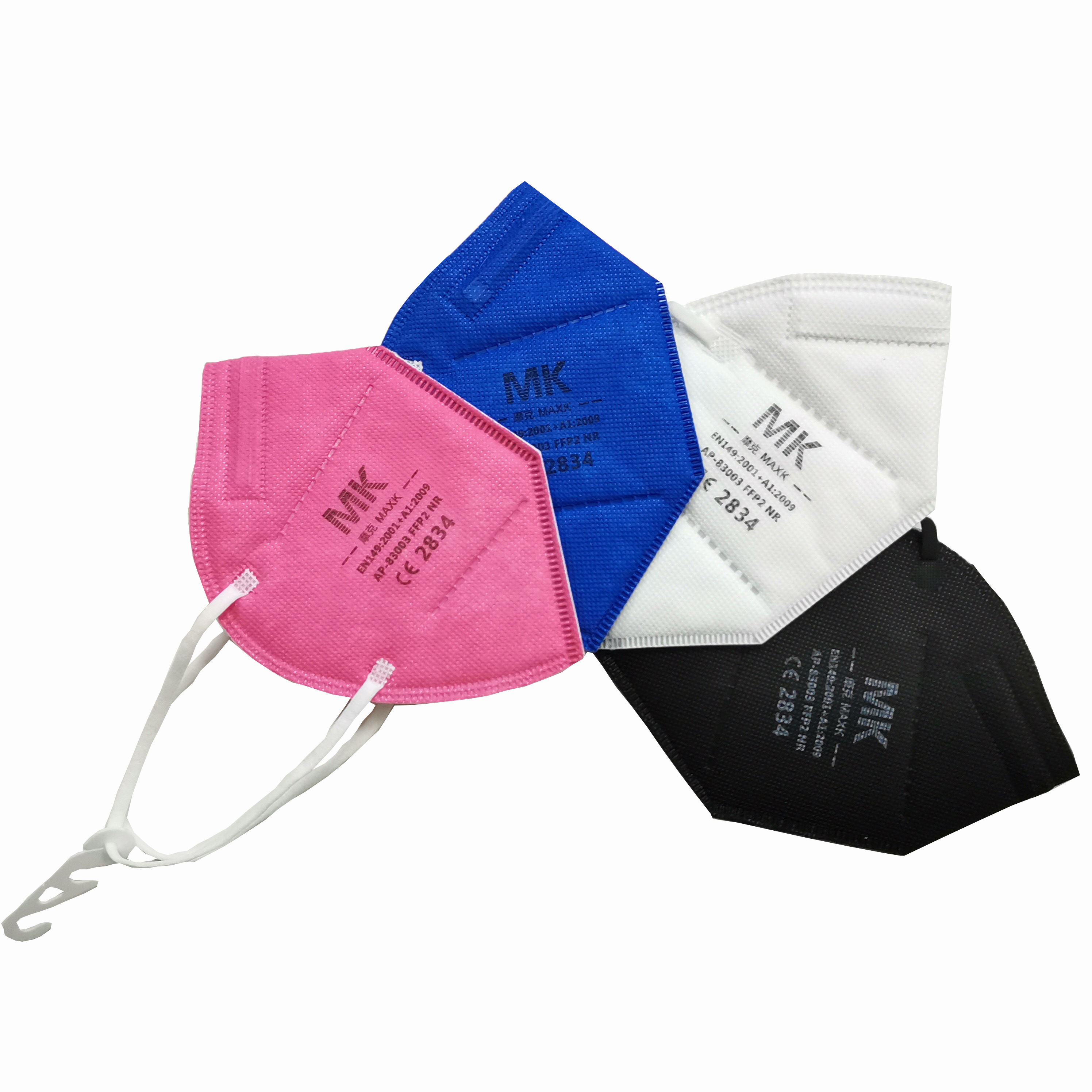 Best Selling Amazon KN95 Nonwoven Manufacturer Good Quality Colorful Masks With Earloop FFP2