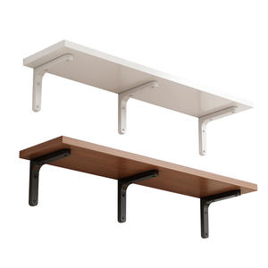 Étagère <span class=keywords><strong>murale</strong></span> moderne en bois, support en fer, étagère de rangement durable pour salon, 11 pouces - Product Image 4