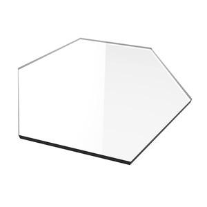 Trasparente esagono bianco acrilico su misura, foglio di pannello in acrilico piatto esagonale fatto da te, taglio laser pezzi acrilici - Product Image 2