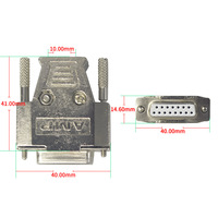 Cable de Programación para PLC Mitsubishi Serie FX, Cable de Datos de Comunicación Serial DB15 RS232