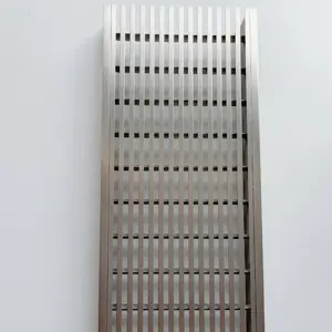 Grade de arame em aço inox 304/316 de alta qualidade para banheiro, grade linear para drenagem de piso