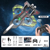 Avion RC Drone Avion de Jouet LED Avion RC avec Vol Stationnaire Automatique Jouet de Combat Télécommandé Jouet pour Enfants Cadeau d'Anniversaire