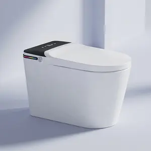 ZHONGYA أدوات صحية من شركة التصنيع الأصلية طراز E520 مرحاض ذكي للحمام وعاء مرحاض ذكي من قطعة واحدة للحمام