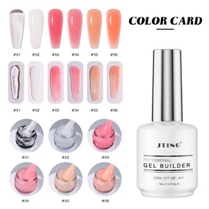 JTING Professional Quality Soak off Biab Gel Builder in a Bottle 6colors <b>Nail</b> Gel Polish <b>Extension</b> Hema Free Building Gel Polish - Product Image 3
