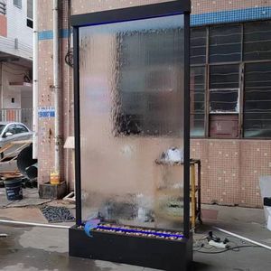 Fontaine murale en métal à prix compétitif avec panneau en verre pour la décoration intérieure - Product Image 1