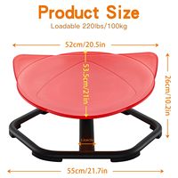 Chaise pivotante sensorielle LIYOU en métal et plastique pour enfants en bas âge et enfants d'âge préscolaire, jouet éducatif pour la maison et la garderie