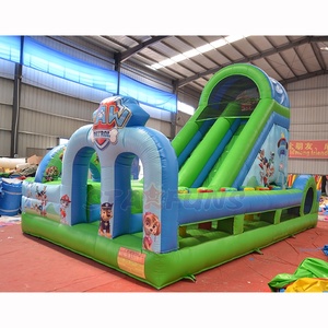 Tobogán Inflable Comercial <span class=keywords><strong>de</strong></span> PVC, Combinado con Casa <span class=keywords><strong>de</strong></span> Brinco, Tobogán Inflable con Diseño <span class=keywords><strong>de</strong></span> Patas <span class=keywords><strong>de</strong></span> Perro, Circuito <span class=keywords><strong>de</strong></span> Obstáculos para Alquiler - Product Image 1