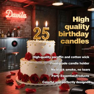 <span class=keywords><strong>Bougie</strong></span> créative en forme de couronne de roi doré, <span class=keywords><strong>bougie</strong></span> décorative pour gâteau de fête, <span class=keywords><strong>bougie</strong></span> d'anniversaire numérique - Product Image 6