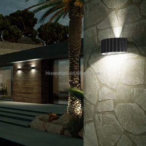 Applique murale LED extérieure SENZHAO, style colonne romaine moderne, éclairage haut et bas, IP65, pour porche, villa, jardin, couloir - Product Image 3