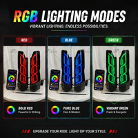 Paires de feux arrière LED RGB modifiés pour Toyota Hiace 300, commande par application smartphone, montage Plug & Play