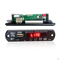 Module Décodeur MP3 Bluetooth 5V et 12V Sans Fil, Audio Bluetooth, Télécommande, Carte TF SD, USB, Radio FM, Lecteur MP3