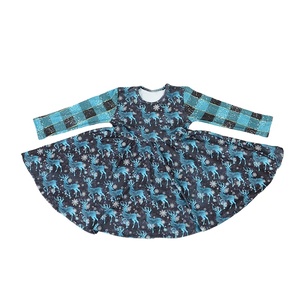 Nuevo Vestido de Moda para Niña, Vestido de Manga Larga con Estampado de Vaca, Vestido de Boutique para Bebé - Product Image 3