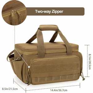 OEM Heavy Duty Electrician <b>Tool</b> Storage <b>Bag</b> Foldable <b>Tool</b> <b>Bag</b> Organizer with Wide Mouth Adjustable Shoulder Strap - Product Image 3