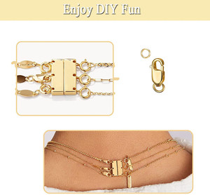 Bán Chạy Vòng Kẹp Càng Tôm Hùm Bằng Đồng Thau Vàng Lấp Đầy Với Hạt Mở Vòng Nhảy Cho Dây Chuyền Vòng Tay Hoặc Làm Trang Sức Bằng Đồng - Product Image 3