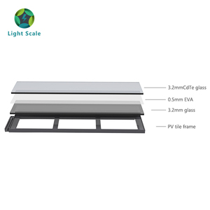 Tuiles photovoltaïques DYW-DJD01, tuiles de toit photovoltaïques, bardeaux BIPV, tuiles de toit solaires en <span class=keywords><strong>ardoise</strong></span> naturelle, <span class=keywords><strong>panneau</strong></span> CdTe double vitrage 75W - Product Image 3
