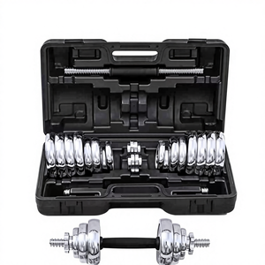 Hot 50kg Adjustable Cast Iron Dumbbell Set 5-100lb for Home Use Weightlifting Fitness Free <strong>Weights</strong> <strong>Barbell</strong> <strong>and</strong> Dumbbell Training - Product Image 1