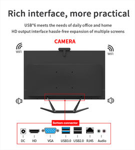 Sharerdp, superventas, 23,8 27 pulgadas, Core <span class=keywords><strong>I3</strong></span> <span class=keywords><strong>I5</strong></span> I7, ordenador de escritorio todo en uno para juegos, PC todo en uno para juegos de negocios educativos - Product Image 4