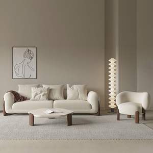 <span class=keywords><strong>Fauteuil</strong></span> de canapé simple de concepteur nordique moderne <span class=keywords><strong>fauteuil</strong></span> de loisirs décontracté en tissu pour salon et balcon Internet célébrant - Product Image 4