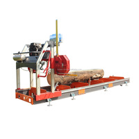 Machine à scier le bois mobile à vendre, moteur à essence, machine à couper le bois, scierie portative