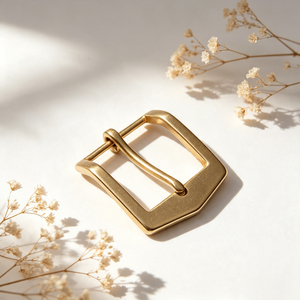 Fashion Brass Roller Buckle, Glossy Finish Strap Adjustment Buckle, Handmade Leather Fitting, Dog <b>Collar</b> & Backpack Hardware - Product Image 2