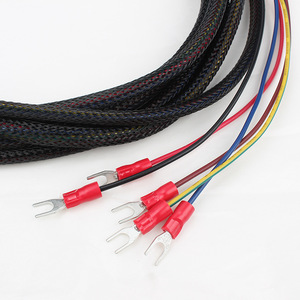 Kabel Harness Multi-Warna Kustom dengan Terminal Lepas Cepat Merah dan Terminal Spade untuk Pengkabelan Sinyal Daya Peralatan Mekanik - Product Image 2