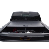 Couverture de benne rétractable noire pour pick-up, protection d'intimité pour RAM 1500 F-150 Ranger Tundra Tacoma Hilux
