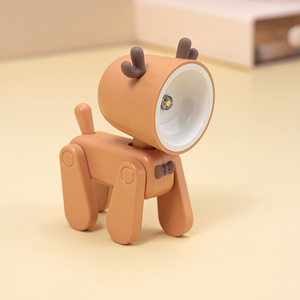 Luce Notturna USB Ricaricabile a LED a Forma di Cucciolo di Cervo, Lampada Miniatura Stile Animale, Regalo Carino per Ragazze, Luce d'Ambiente - Product Image 3