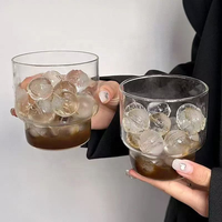 Gobelet en verre empilable transparent de 400 ml sans BPA avec logo personnalisé, idéal pour l'eau, le café, les jus et les sodas – Vente en gros