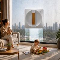 Robot nettoyeur de vitres intelligent avec double pulvérisation d'eau