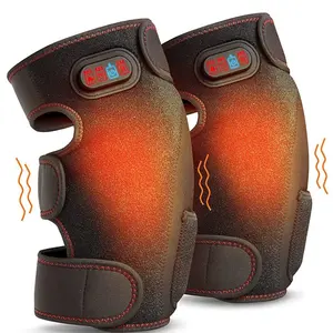 Electric Knee Massager Pain Relief Smart Physiotherapy Hot Compress Knee Relaxing Massager Knee Pads