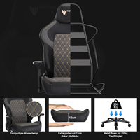 VANBOW Chaise de bureau moderne haute charge 180kg Heavy Duty North American New Trend Offre Spéciale CEO Chair Cuir synthétique CE
