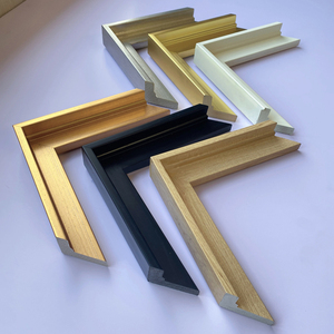 PS Material Canvas Floater <strong>Frame</strong> L Shape <strong>Floating</strong> <strong>Frame</strong> Moulding for Oil Painting Black Silver Natural Wood Color - Product Image 2