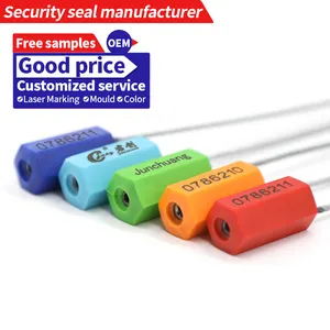 JCCS101 2.5mm Shipping High Security Container Seal Cable Seal Lock Security Cable Seal For Truck Trailer Shipping