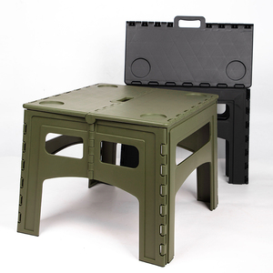 Thời Trang Xách Tay Gấp Bàn Thuận Tiện Bảng Top Nhựa Tái Chế Màu Xanh Lá Cây Bảng Sinh Viên Nhà Cắm Trại Với Xử Lý - Product Image 5