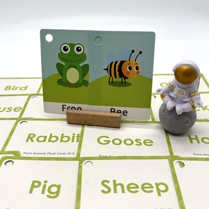 การ์ดภาษาอังกฤษที่ได้รับการรับรองมาตรฐาน FSC EN71 สำหรับเด็กก่อนวัยเรียนเพื่อพัฒนาการเรียนรู้และ<span class=keywords><strong>คำ</strong></span><span class=keywords><strong>ศัพท์</strong></span> ทำจากวัสดุกระดาษ - Product Image 4