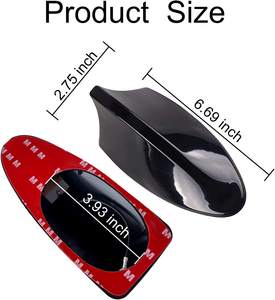 3 в 1 GPS + AM + 4G Акулий плавник антенна автомобильная антенна декоративная верхняя манекен на крыше багажник автомобиля внедорожник черная внешняя антенна - Product Image 5