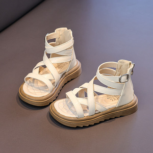 Nuovi Sandali Romani Estivi per Bambine, Scarpe da Principessa per Bambine, Suola Morbida, Casual, da Spiaggia, Leggeri e Traspiranti - Product Image 4