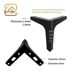 Sofa Leg Manufacturers Modern 10cm/13cm/15cm/17cm Gold T Leg Metal Sofa Legs Iron Furniture Legs <b>Easy</b> Installation For <b>Bed</b> - Product Image 3