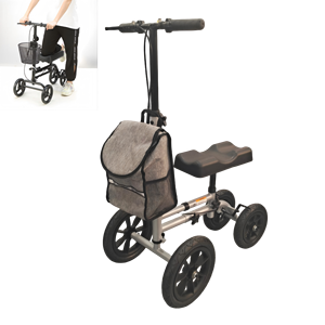 <span class=keywords><strong>Déambulateur</strong></span> pliant robuste pour genou, avec pneus tout-terrain, chariot à roulettes pour genouillère, pour jambe cassée, opération ou blessure de la cheville - Product Image 1