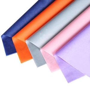 กระดาษห่อของขวัญสีพื้น 17 แกรม ขนาด 50*70 ซม. 40 แผ่น/ถุง สำหรับห่อดอกไม้ ของขวัญ เสื้อผ้า ขายดี - Product Image 2