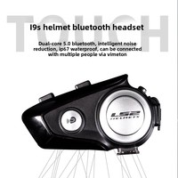 Nouveau casque de moto LS2 I9S avec casque intégré, interphone sans fil longue portée, étanche, pour les voyages en plein air, design sobre