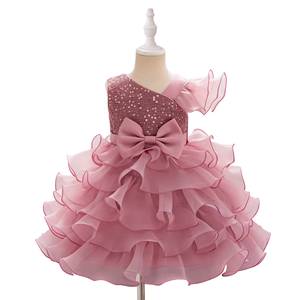 Robe de princesse en satin de polyester à sequins pour filles, collection été 2026 – Idéale pour anniversaire, soirée, demoiselle d'honneur, spectacle sur scène - Product Image 5