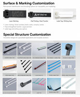 Attaches-câbles autobloquantes en nylon 66 noir de 9 mm, 380 mm, 200 mm, 250 mm, 300 mm, 350 mm, 400 mm, universelles, avec logo personnalisé, fabrication OEM