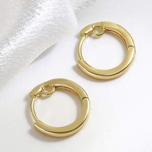 Huggie Hoop Vòng Bông tai móc clip tự làm đồ trang sức hiphop làm nguồn cung cấp phụ kiện Tai bài Thành Phần bông tai - Product Image 4