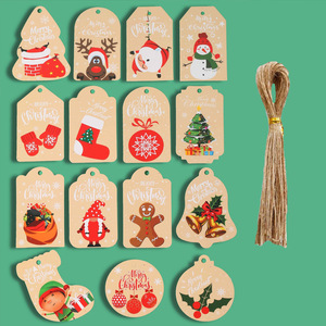 Tinh tế trẻ em của Cây giáng sinh trang trí <span class=keywords><strong>hangtag</strong></span> giấy kỳ nghỉ thẻ tin nhắn cho bao bì Quà Tặng thêm lễ hội Giáng sinh - Product Image 4