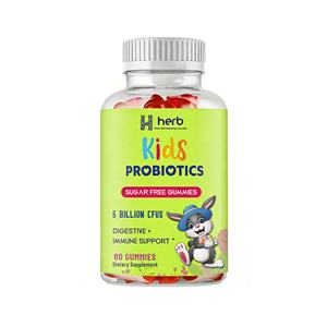 Gummies probiotiques pour enfants ODM/OEM, Merry Berry - 60 gummies - 1,5 milliard d'UFC et fibres prébiotiques - Sans OGM, végétalien - Product Image 1