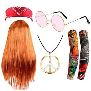 Coiffe de performance unisexe marron, style Hippie Rock, rétro années 80, Hip-hop Punk, pour Halloween, transfrontalière, Echo Halloween - Product Image 4